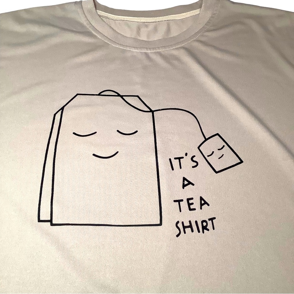 Playful Unisex Tan/Beige XL t-shirt